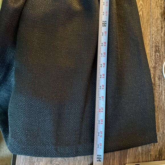 Tahari ASL Black Tweed Fit & Flare Dress Size 8 Gold Trim NWT Creer/Timeless - Picture 10 of 11